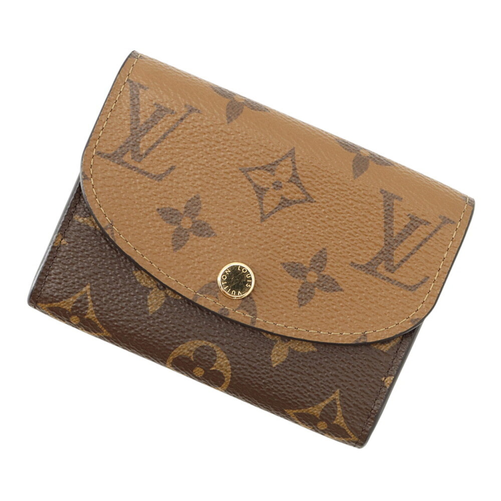Louis Vuitton Wallet/Coin Case Monogram Reverse Portemonnaie Rosalie M82333 L...